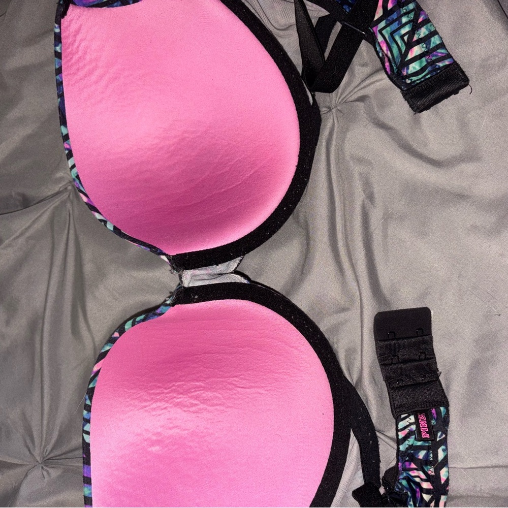 Colorful Geometric Pattern Bra - Picture 2 of 2